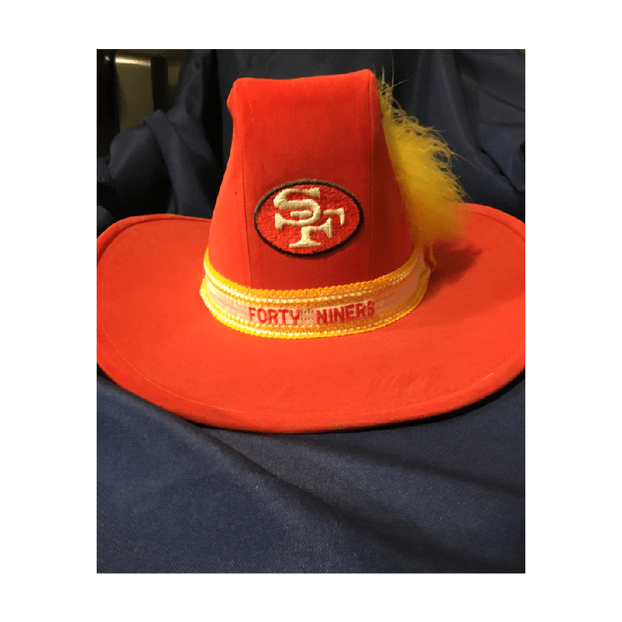 San Francisco 49ers Red Velvet Western Cowboy, Rare Auctions