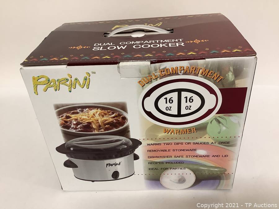 Parini Dual Compartment Slow Cooker