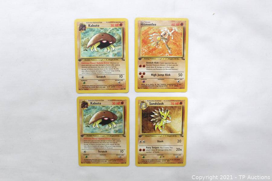 Pokémon Card, Hitmonlee, 1st Edition