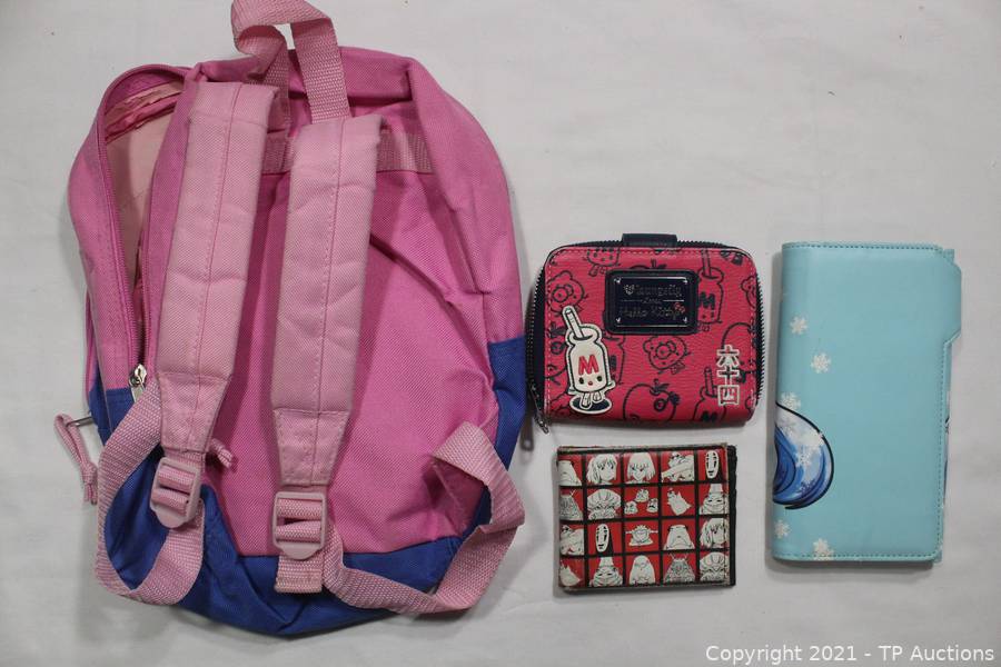 Fun Group of 90's Y2k Care Bears Mini Backpack, Rare Hello Kitty