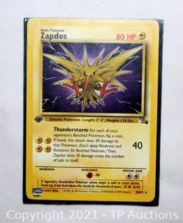 zapdos pokemon card