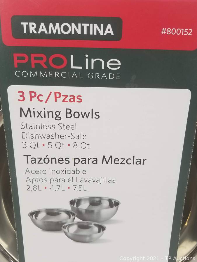 Tramontina ProLine 3-piece Stainless Steel Mixing Bowls