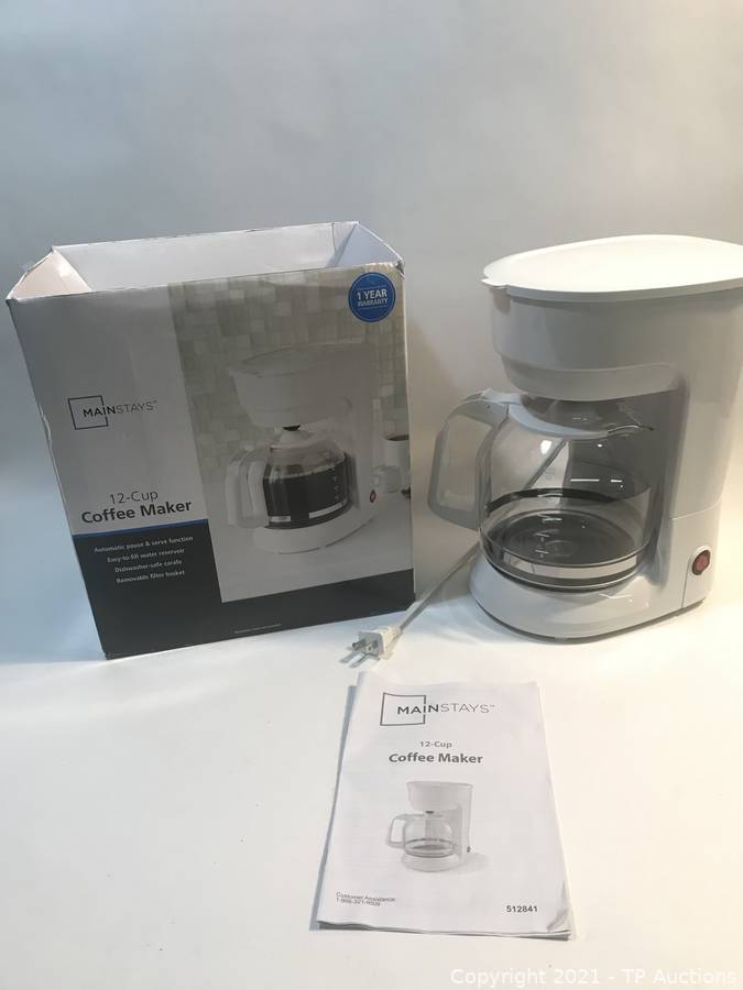 Mainstay 12 Cup Coffee Maker Auctions