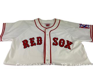 Ted Williams Signed Red Sox Mitchell & Ness Jersey (Centennial