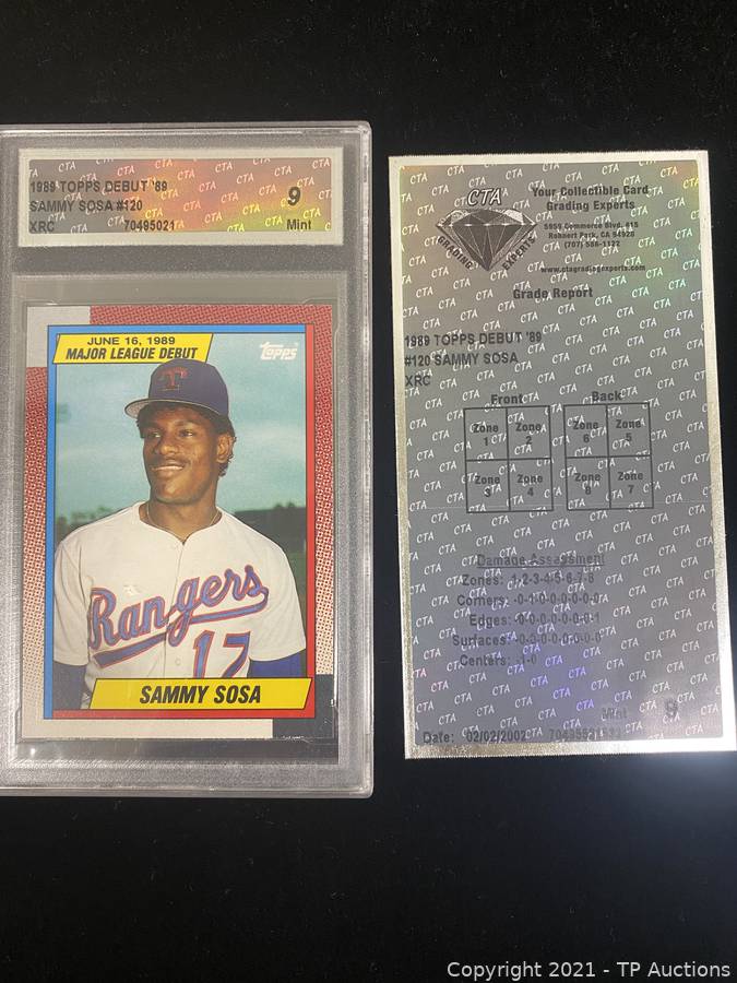 Sold at Auction: Lot of 2 Graded SAMMY SOSA Rookie Baseball Cards