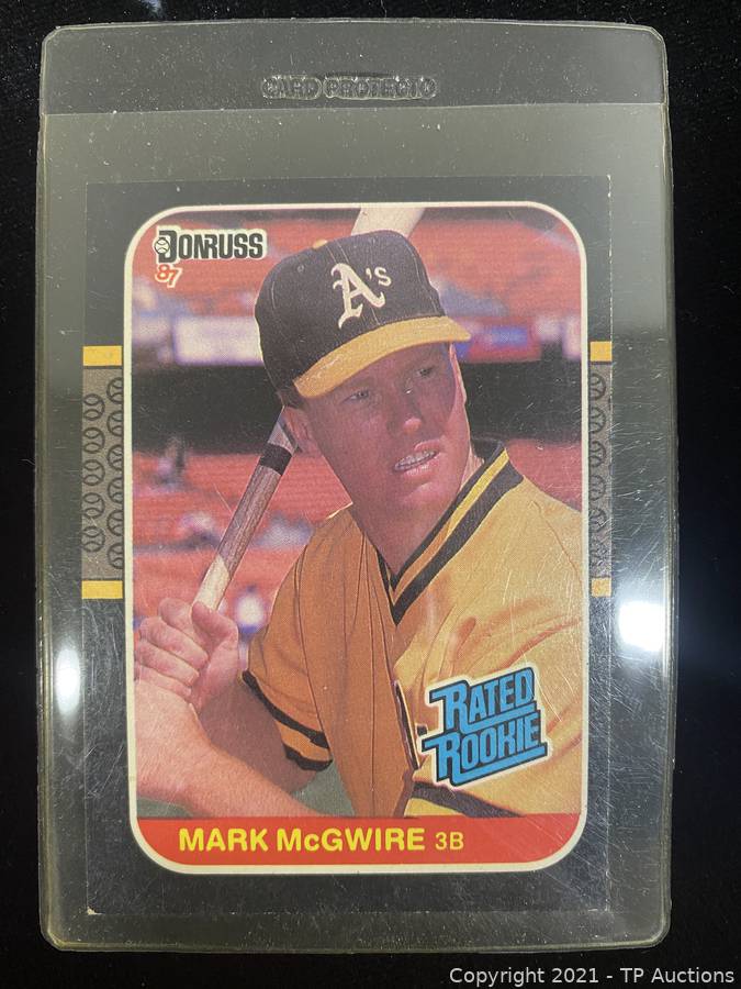 Most Popular Mark McGwire Rookie Card Auctions on