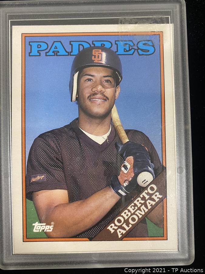 At Auction: Roberto Alomar rookie baseball card