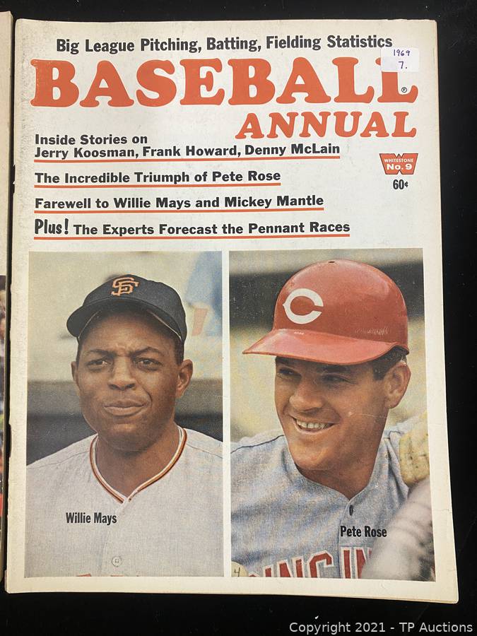 Baseball Annual Magazine with Willie Mays and Pete Rose Cover - 1969  Auctions
