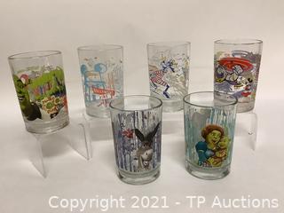 McDonalds Walt Disney Glasses Plus A Vintage Donald Duck Mug #9844