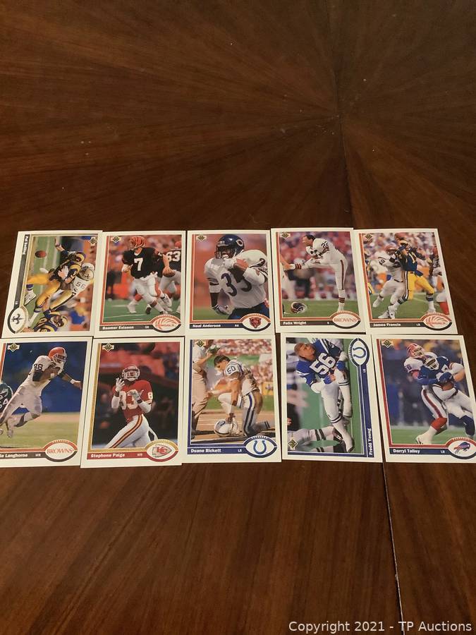 1991 UPPER DECK FOOTBALL TRADING CARD COLLECTION ~ BOOMER ESIASON! Auctions