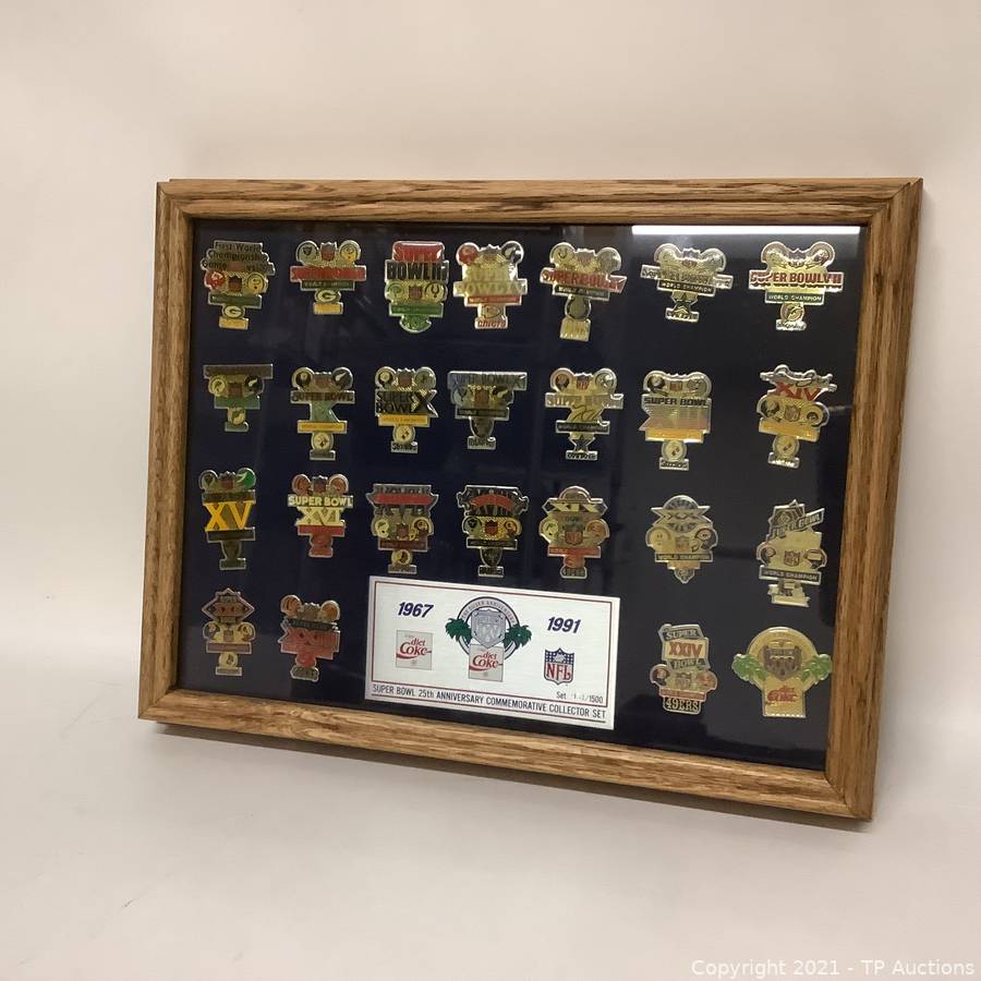 25th Super Bowl Pin Collectors Set # 961/1500 Auctions | TP Auctions