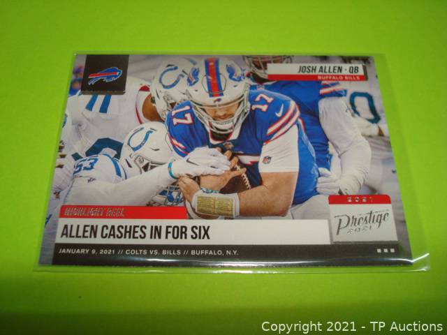 2021 Panini Prestige #HR-JA Buffalo Bills Josh Allen Highlight Reel Insert  Auctions