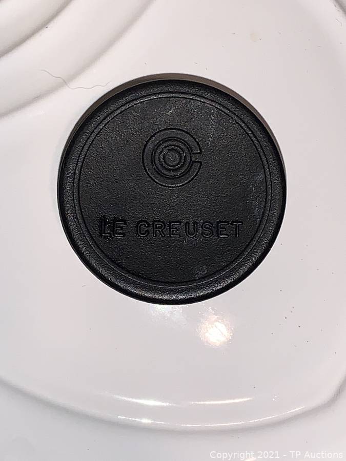 Sold at Auction: (3pc) Le Creuset, Love Heart Cast Iron Dutch Oven