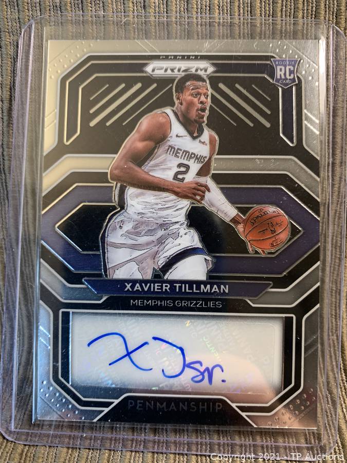 即日発送 Autographs 2020 NBAカード XAVIER Gold TILLMAN Select AUTO