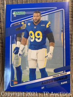 2021 Los Angeles Rams Aaron Donald DT 4--Star Stick-on Blue