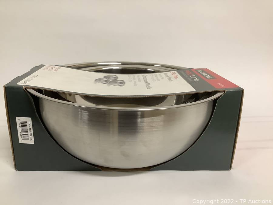 Tramontina ProLine 3 Pk Mixing Bowls 3 Qt 5 Qt 8 Qt