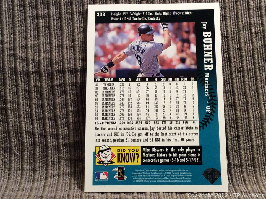 Jay Buhner - 1997 Upper Deck Collector's Choice Ken Griffey Jr's HOT LIST  Auctions