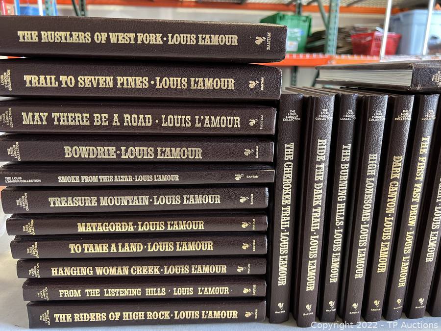 Louis L' Amour Collection Leatherette Books Auctions
