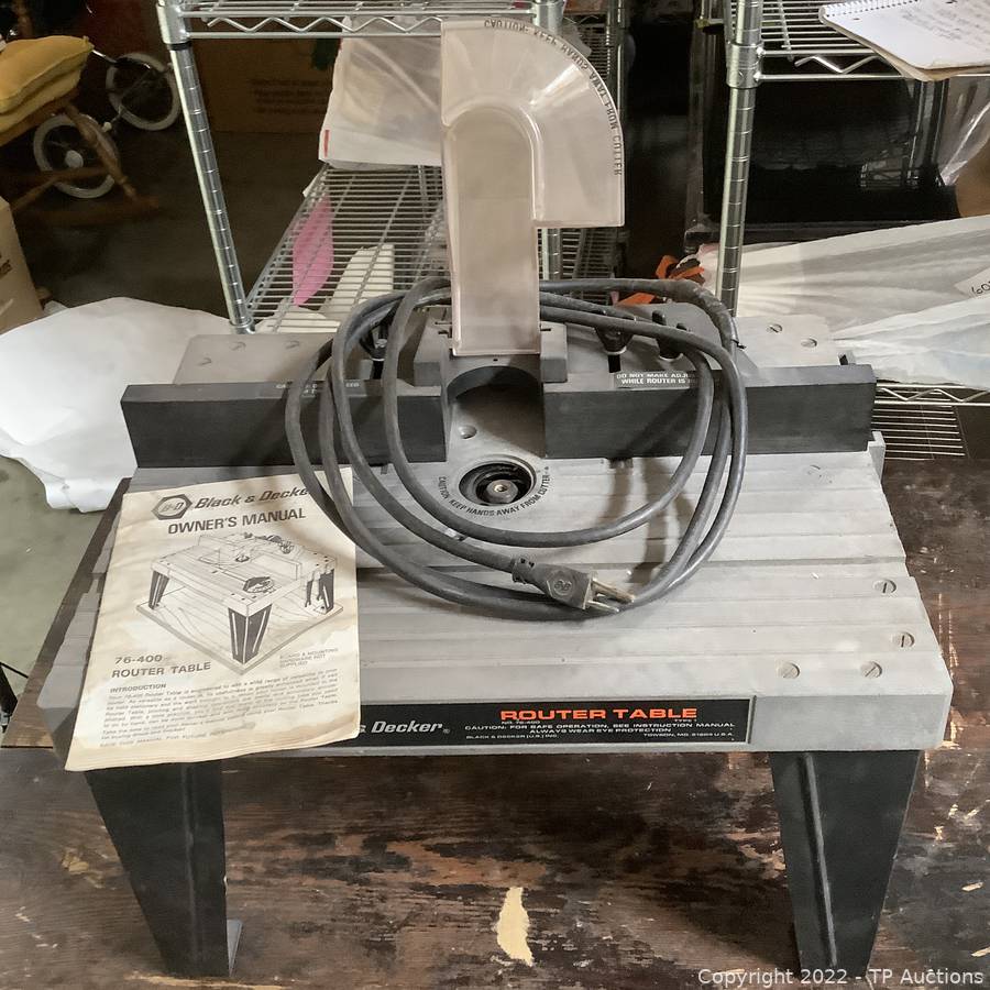 Black Decker Deluxe Router 7616 Router Table 76 400 Auctions