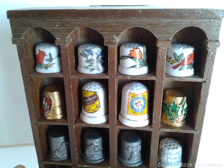 Sold at Auction: 100PC MISC THIMBLE COLLECTION W/ CASE